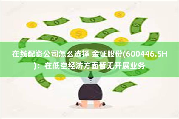 在线配资公司怎么选择 金证股份(600446.SH)：在低空经济方面暂无开展业务