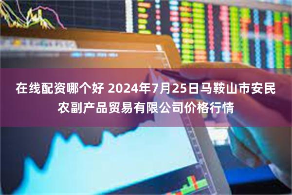 在线配资哪个好 2024年7月25日马鞍山市安民农副产品贸易有限公司价格行情