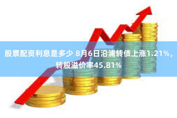 股票配资利息是多少 8月6日沿浦转债上涨1.21%，转股溢价率45.81%