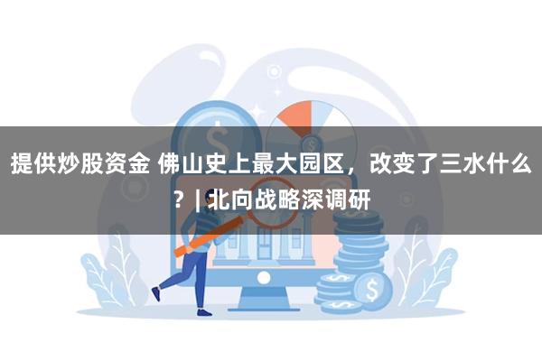 提供炒股资金 佛山史上最大园区，改变了三水什么？| 北向战略深调研