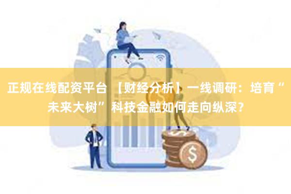 正规在线配资平台 【财经分析】一线调研：培育“未来大树” 科技金融如何走向纵深？